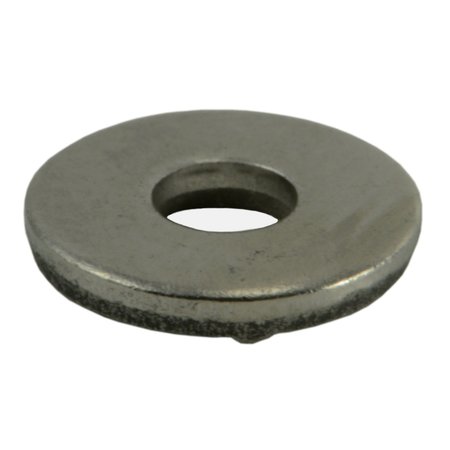 MIDWEST FASTENER Round Rivet Washer, 1/8 in ID, 18-8 Stainless Steel, Plain Finish, 50 PK 53967